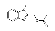 2-acetoxymethyl-1-methyl-1H-benzoimidazole结构式