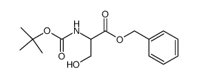 2-t-butoxycarbonylamino-3-hydroxypropionic acid benzyl ester Structure