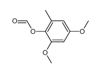2,4-dimethoxy-6-methylphenyl formate Structure
