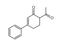 6-acetyl-3-phenyl-cyclohex-2-enone结构式