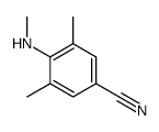 3,5-dimethyl-4-(methylamino)benzonitrile Structure