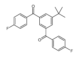 [3-tert-butyl-5-(4-fluorobenzoyl)phenyl]-(4-fluorophenyl)methanone Structure