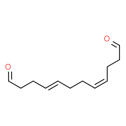 (4E,8Z)-dodeca-4,8-dienedial结构式