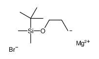 magnesium,tert-butyl-dimethyl-propoxysilane,bromide Structure