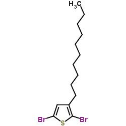 2,5-二溴-3-癸基噻吩结构式