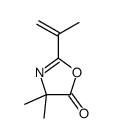 4,4-dimethyl-2-prop-1-en-2-yl-1,3-oxazol-5-one Structure