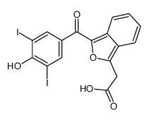 2-[3-(4-hydroxy-3,5-diiodobenzoyl)-2-benzofuran-1-yl]acetic acid Structure