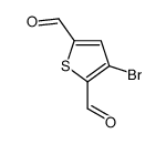 3-bromothiophene-2,5-dicarbaldehyde Structure