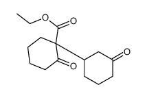 ethyl 2-oxo-1-(3-oxocyclohexyl)cyclohexane-1-carboxylate结构式