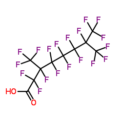 2,2,3,4,4,5,5,6,6,7,8,8,8-tridecafluoro-3,7-bis(trifluoromethyl)octanoic acid结构式