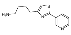 4-(2-pyridin-3-yl-1,3-thiazol-4-yl)butan-1-amine结构式