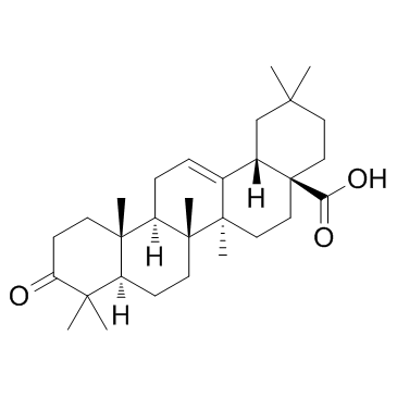 3-oxo-Olean-12-en-28-oic acid Structure