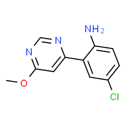 4-chloro-2-(6-methoxypyrimidin-4-yl)aniline结构式