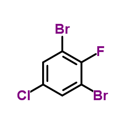 1,3-二溴-5-氯-2-氟苯结构式
