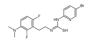 1-(5-bromopyridin-2-yl)-3-[2-[3-(dimethylamino)-2,6-difluorophenyl]ethyl]thiourea Structure