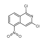 1,3-二氯-5-硝基异喹啉结构式