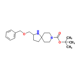 Tert-Butyl 2-((Benzyloxy)Methyl)-1,8-Diazaspiro[4.5]Decane-8-Carboxylate Structure