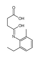4-(2-ethyl-6-methylanilino)-4-oxobutanoic acid结构式