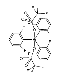 tris(2,6-trifluorophenyl)bismuth bis(trifluoromethanesulfonate) Structure