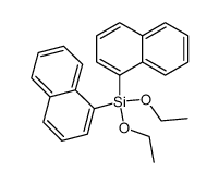 diethoxy(di-1-naphthyl)silane Structure