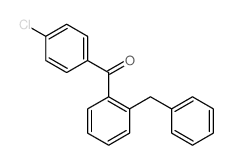 (2-benzylphenyl)-(4-chlorophenyl)methanone structure