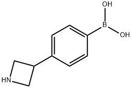 (4-(azetidin-3-yl)phenyl)boronic acid结构式