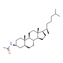 3β-Acetylamino-5α-cholestane structure