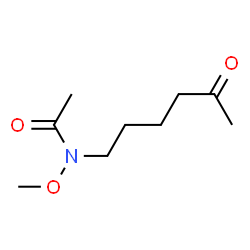 Acetamide,N-methoxy-N-(5-oxohexyl)- structure