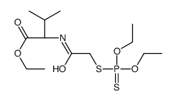 ethyl (2S)-2-[(2-diethoxyphosphinothioylsulfanylacetyl)amino]-3-methylbutanoate结构式