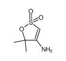 5H-1,2-Oxathiol-4-amine,5,5-dimethyl-,2,2-dioxide结构式