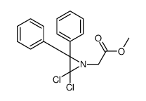 methyl 2-(2,2-dichloro-3,3-diphenylaziridin-1-yl)acetate Structure