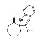 methyl 2-oxo-1-(phenylselanyl)cycloheptane-1-carboxylate Structure