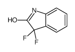 3,3-二氟-1,3-二氢-2H-吲哚-2-酮结构式