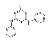 1,3,5-Triazine-2,4-diamine, 6-chloro-N,N-diphenyl- Structure