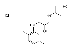 1-(2,5-dimethylanilino)-3-(propan-2-ylamino)propan-2-ol,dihydrochloride结构式