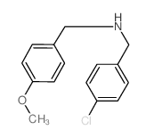 [(4-chlorophenyl)methyl][(4-methoxyphenyl)methyl]amine Structure