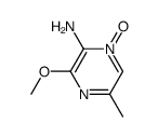 Pyrazinamine, 3-methoxy-5-methyl-, 1-oxide (9CI) Structure