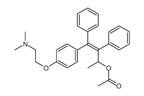 [(Z)-4-[4-[2-(dimethylamino)ethoxy]phenyl]-3,4-diphenylbut-3-en-2-yl] acetate结构式