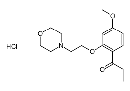 1-[4-methoxy-2-(2-morpholin-4-ylethoxy)phenyl]propan-1-one,hydrochloride结构式