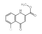 methyl 5-chloro-4-oxo-1H-quinoline-2-carboxylate结构式