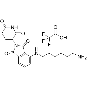 Thalidomide-NH-C6-NH2 TFA结构式