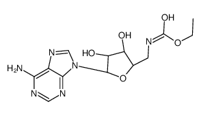 ethyl N-[[(2R,3S,4R,5R)-5-(6-aminopurin-9-yl)-3,4-dihydroxyoxolan-2-yl]methyl]carbamate Structure