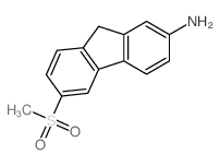 9H-Fluoren-2-amine,6-(methylsulfonyl)-结构式
