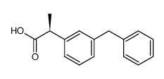 (+)-α-(3-benzylphenyl)propionic acid结构式