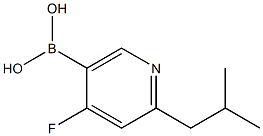 4-Fluoro-2-(iso-butyl)pyridine-5-boronic acid structure