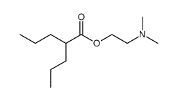2-Propyl-pentanoic acid 2-dimethylamino-ethyl ester结构式
