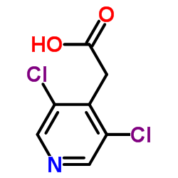 (3,5-Dichloro-4-pyridinyl)acetic acid structure