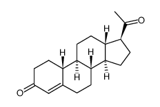 rac-18,19-dinor-pregn-4-ene-3,20-dione结构式