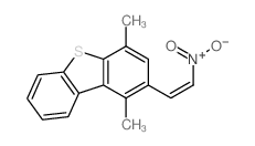 Dibenzothiophene,1,4-dimethyl-2-(2-nitroethenyl)-结构式