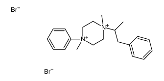 1,4-dimethyl-1-phenyl-4-(1-phenylpropan-2-yl)piperazine-1,4-diium,dibromide结构式